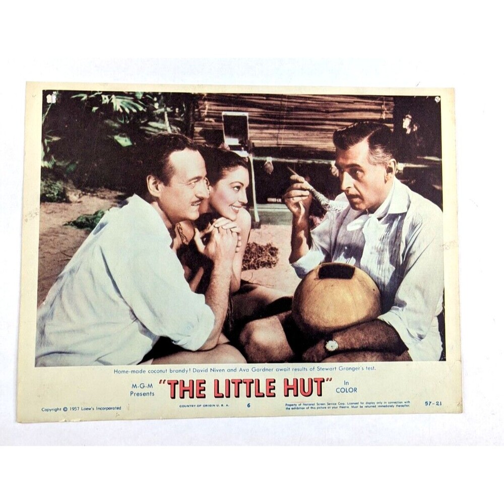 Ava Gardner The Little Hut Original 1957 Lobby Card David Niven Stewart Granger